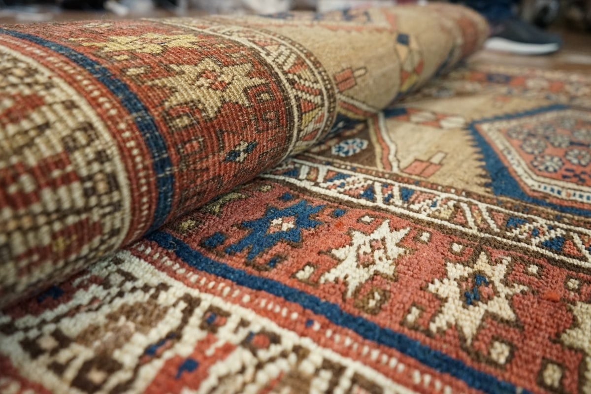 Vintage-Style Distressed Rug