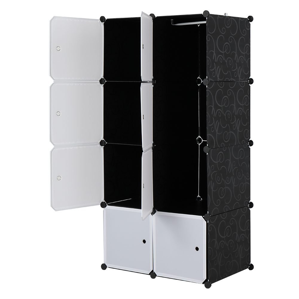 Freely Assemble DIY Style Rubik's Cube Wardrobe, Deepened 4 Layers And 8 Grids, 72x47x142cm thumbnail 3
