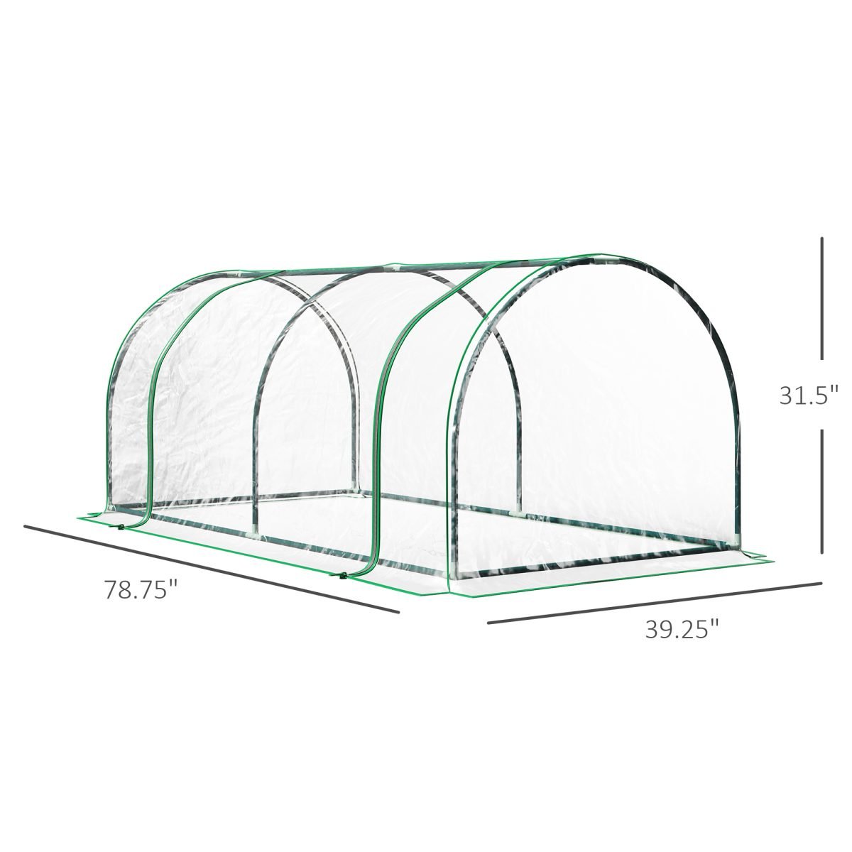Portable Tunnel Greenhouse For Outdoor Garden Hot House thumbnail 4