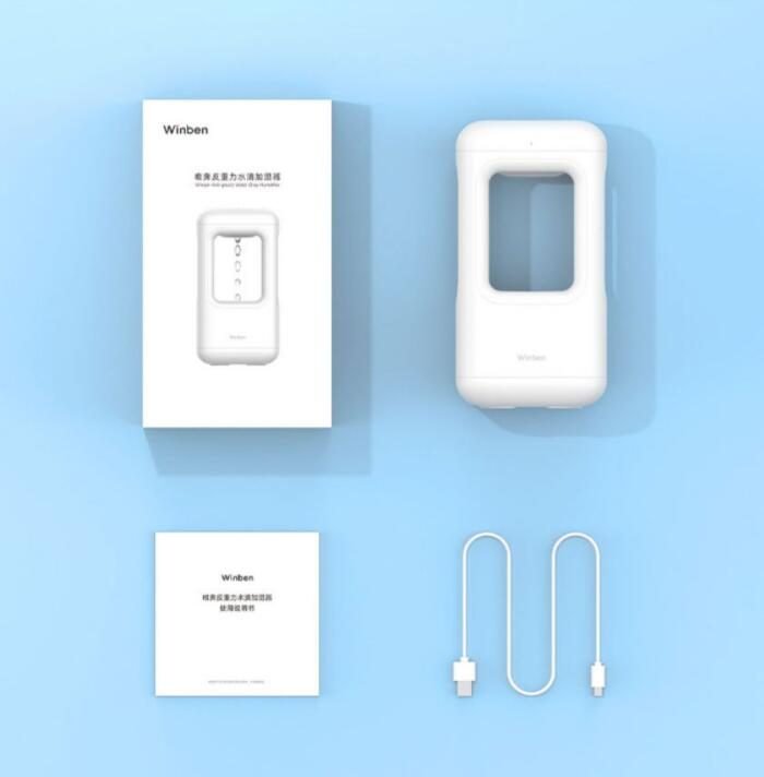 New Air Humidifier Home Quiet Bedroom Anti-Gravity Water Drop Humidifier Atmosphere Light thumbnail 2
