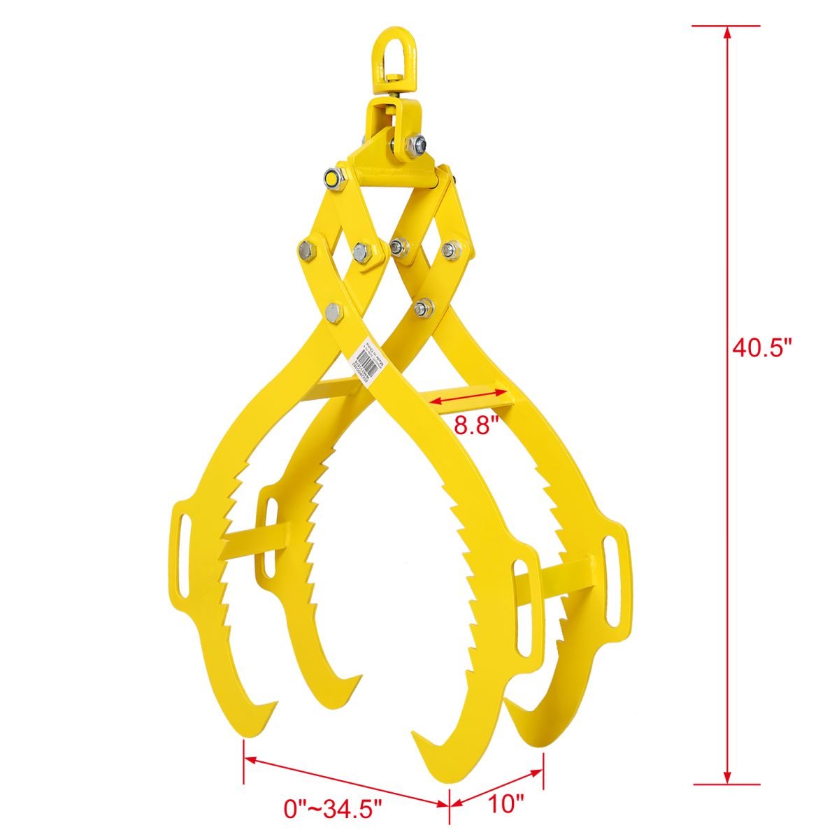 4 Jaw Timber Lifting Harvesting Pliers Gripper 32 Inches thumbnail 4