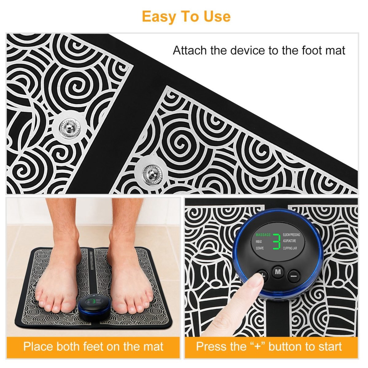 Foot Massage Pad Electric Stimulator Massager thumbnail 4