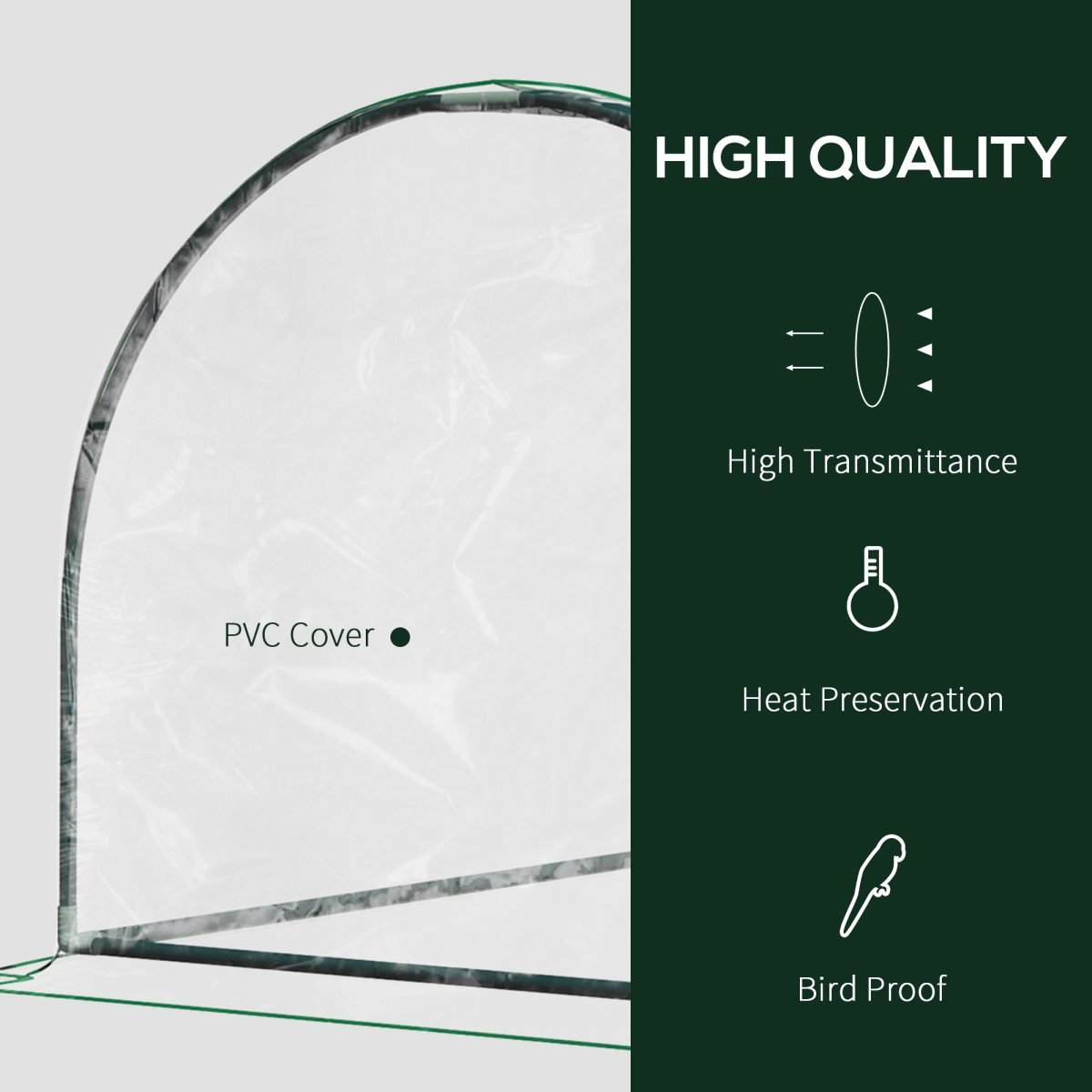 Portable Tunnel Greenhouse For Outdoor Garden Hot House thumbnail 3