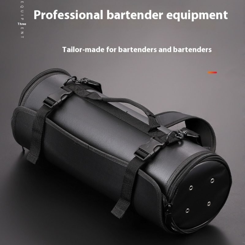 Stainless Steel Cocktail Shaker Set With Storage Bag thumbnail 1