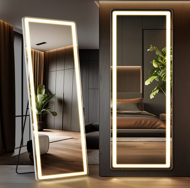3 Color LED Lighting Mirror - Rectangle thumbnail 2