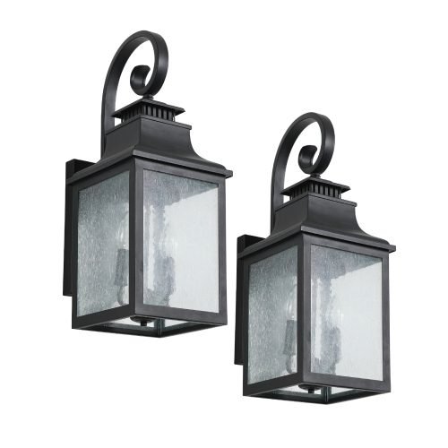 Large Outdoor Glass Wall Light Supports Many Types Of Bulbs -2 Packs Unavailable Platforms- Temu thumbnail 4