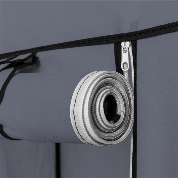 Non Woven Wardrobe 4 Layers 10 Grids 130 X 45 X 167cm - Gray thumbnail 4