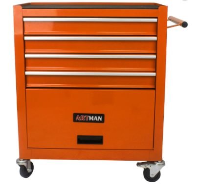 Metal Wheelie Tool Cart - Black thumbnail 2