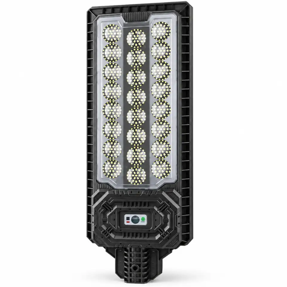 Solar Powered Motion Sensor Outdoor Light W7114 3 Black For Garden Yard Street Wall LED