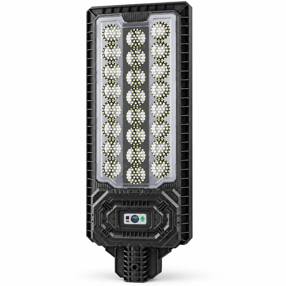 Solar Powered Motion Sensor Outdoor Light W7114 3 Black For Garden Yard Street Wall LED