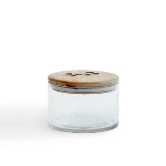 Leafy Twig Glass Jar Container With Wooden Lid-700 Ml thumbnail 2