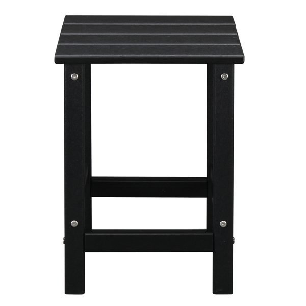 38x38x45.5cm Single Layer Square Black HDPE Side Table thumbnail 3
