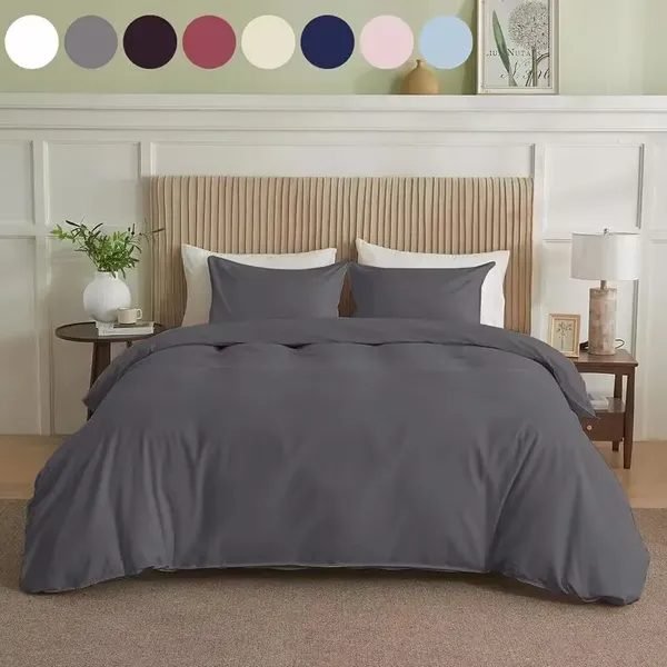 Serta Simply Clean Pleated Duvet Cover Queen - Pink