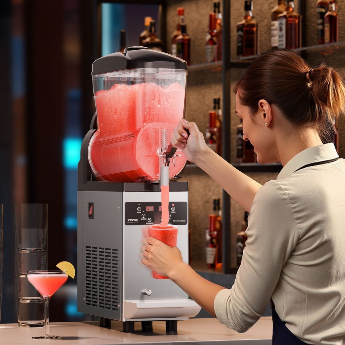 12L Commercial Slushy Machine Margarita Smoothie Frozening Drink Slushie Maker thumbnail 4