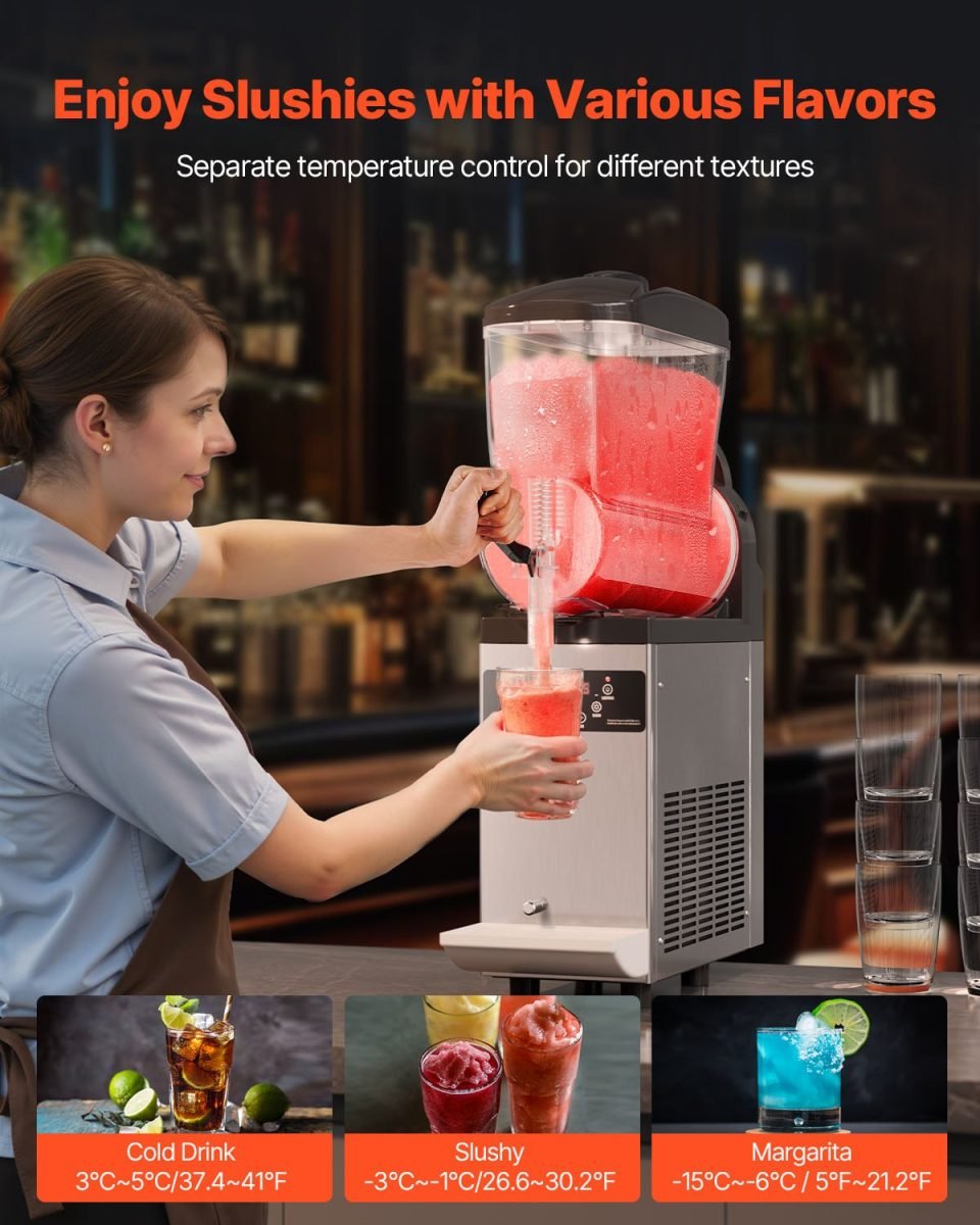 12L Commercial Slushy Machine Margarita Smoothie Frozening Drink Slushie Maker thumbnail 3