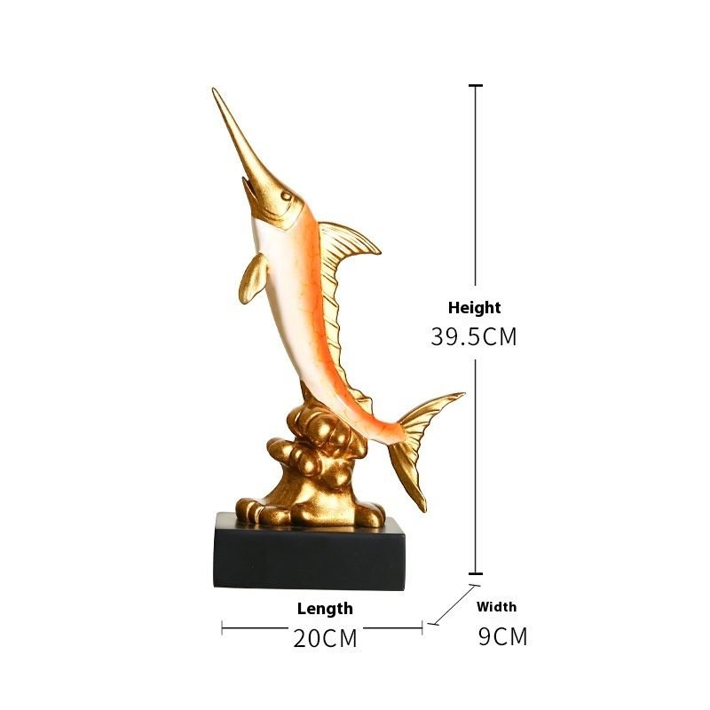European Swordfish Decoration Creative Decorative Crafts - Sea Green-Style A thumbnail 4
