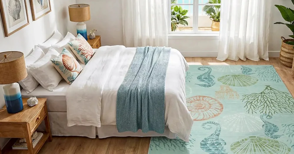 What Size Rug Under Queen Bed