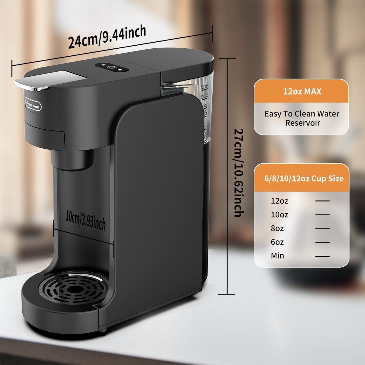 Capsule Coffee Machine Household Mini Small Automatic Multi-function - Black-US thumbnail 2