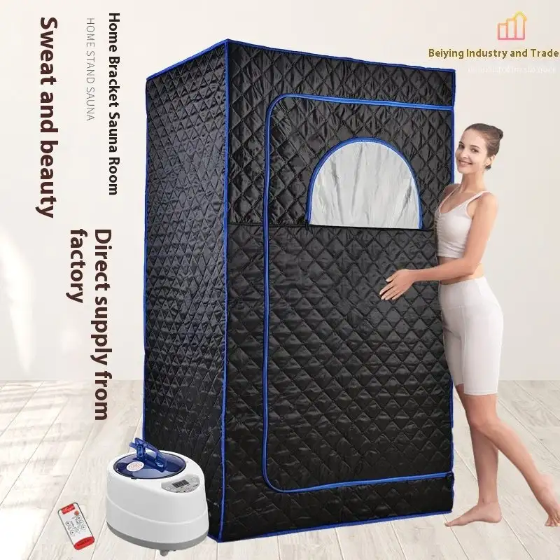 Sauna Machine Household Bracket Portable Full Body Sauna Room - Black-EU