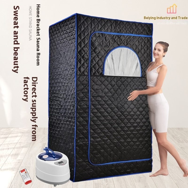 Sauna Machine Household Bracket Portable Full Body Sauna Room - Black-EU