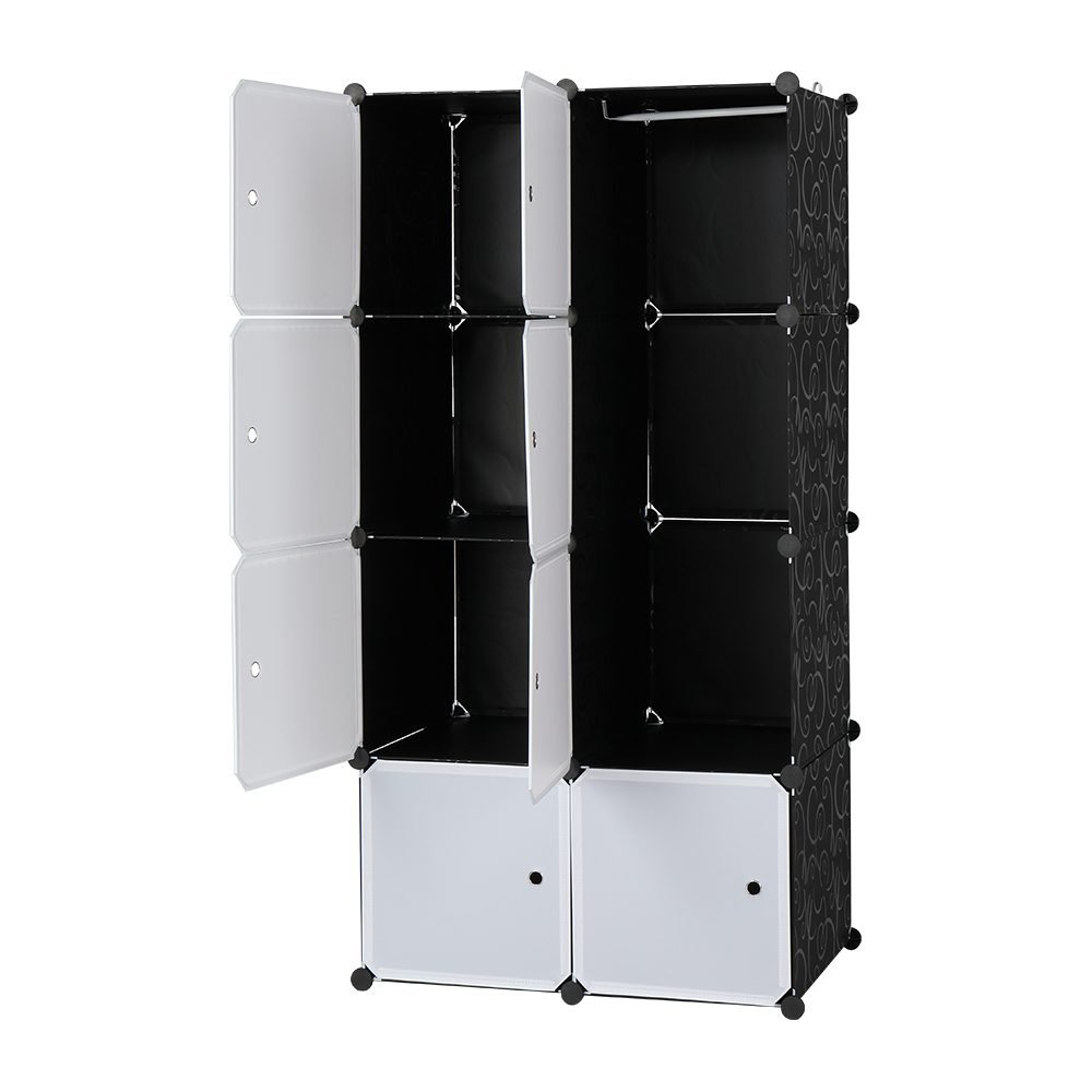 Freely Assemble DIY Style Rubik's Cube Wardrobe, Deepened 4 Layers And 8 Grids, 72x47x142cm thumbnail 4