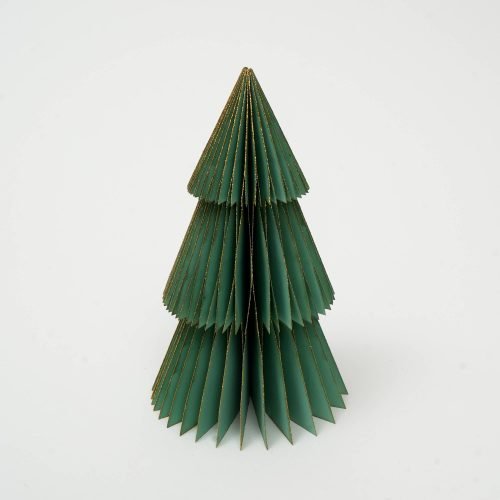 Green Handmade Paper Tree - Festive Decor thumbnail 2