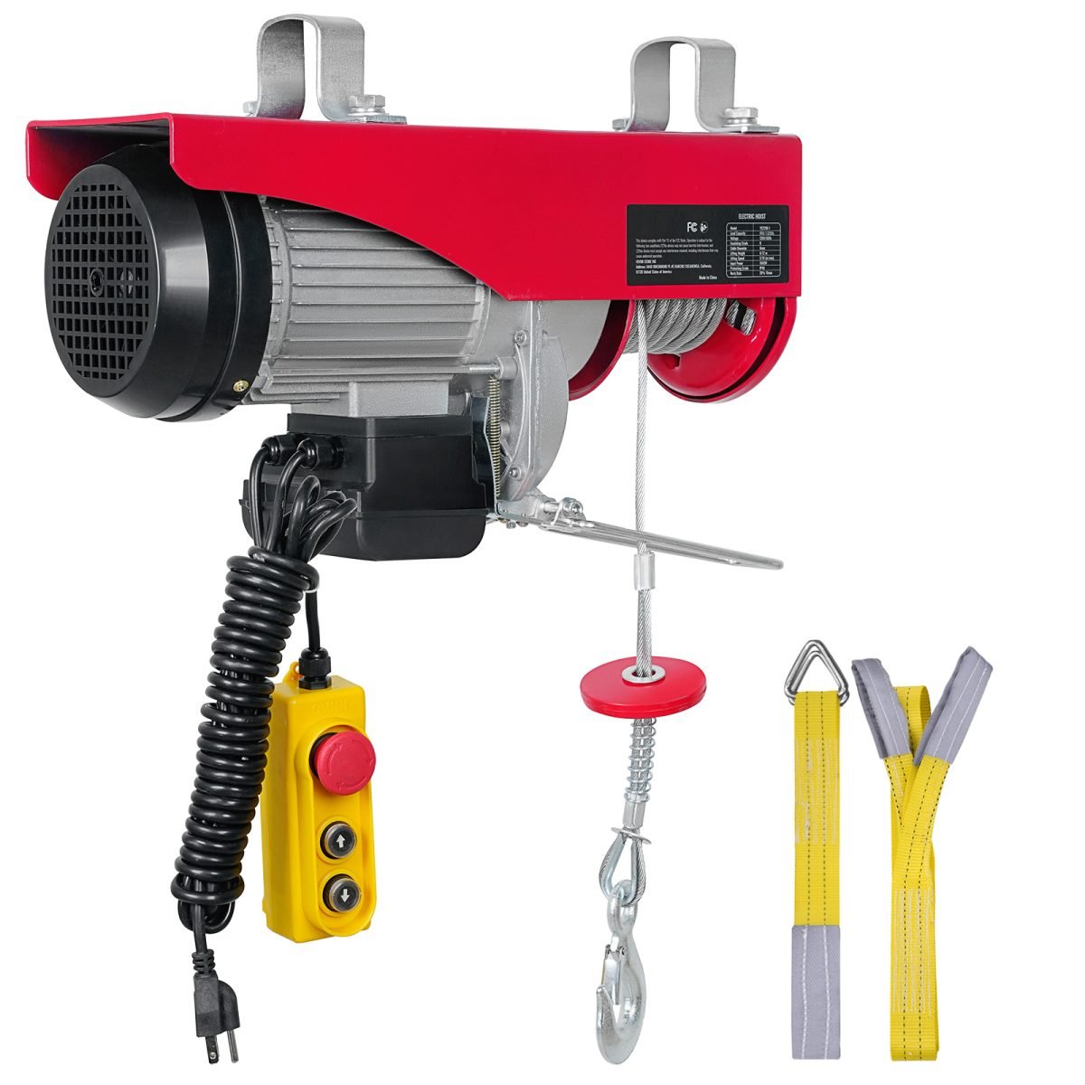 VEVOR Electric Hoist, 1320 Lbs Lifting Capacity, 1150W 110V Electric Steel Wire Winch With 14ft Wired Remote Control, 40ft Single Cable Lifting Height & Pure Copper Motor, For Garage Warehouse Factory thumbnail 3