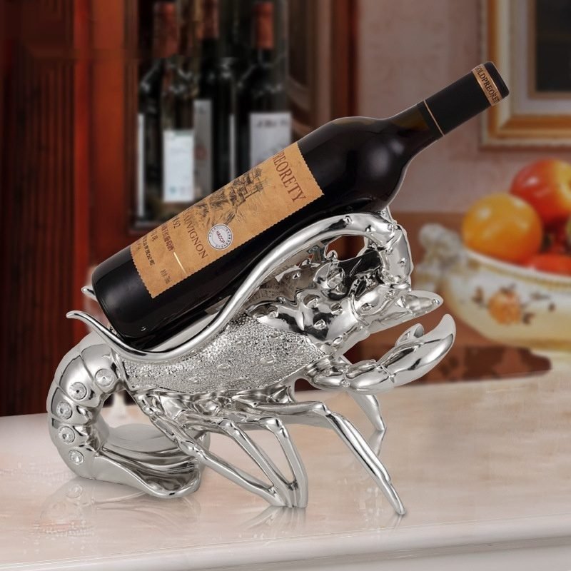 Lobster Wine Rack Crafts Ornaments - Rose Gold thumbnail 3
