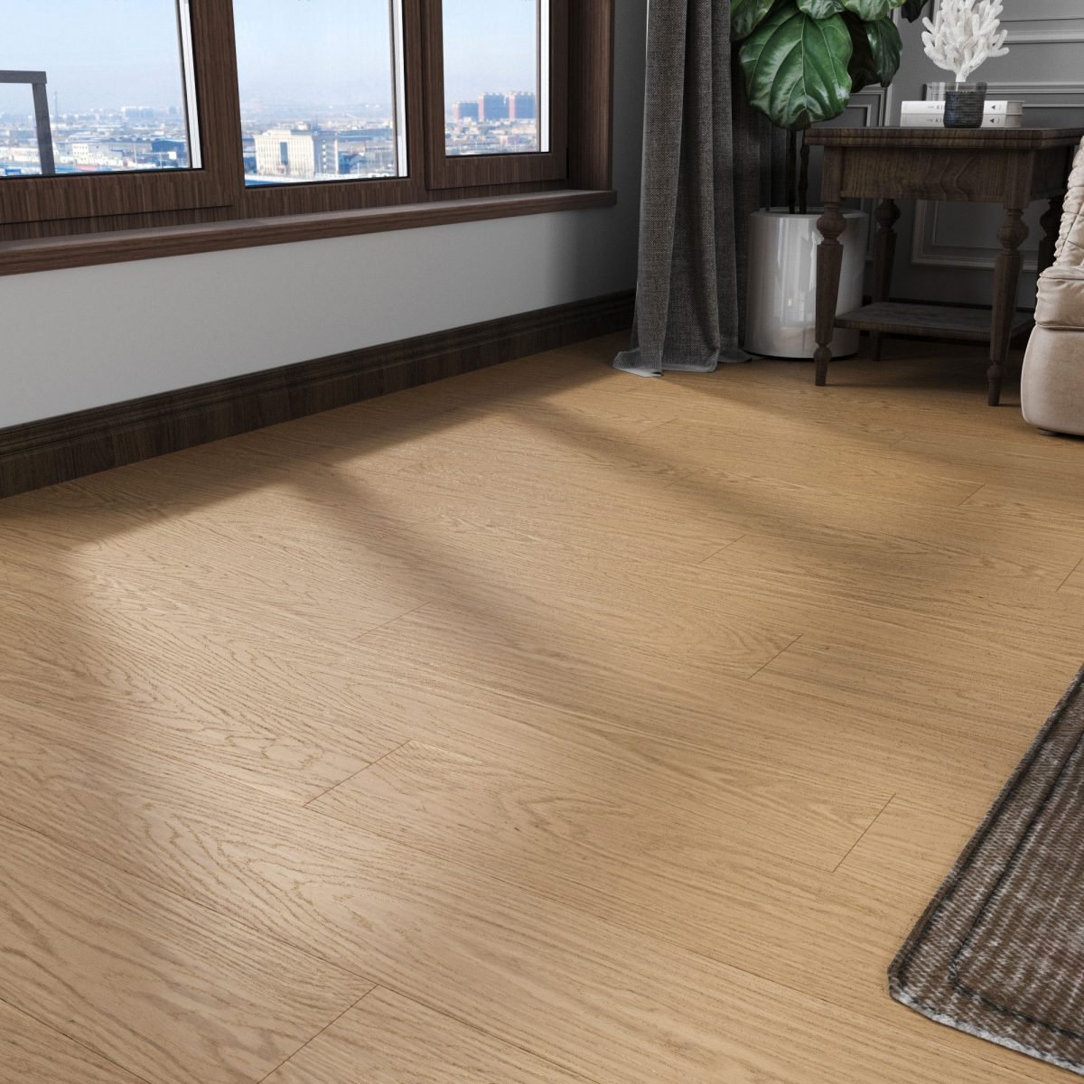 Original Wooden 0.59 In. T X 47.64 In. L X 6.5 In. W Tongue And Groove Engineered Hardwood Flooring-Prohibited From Being Sold On Wayfair And Amazon Platforms thumbnail 4