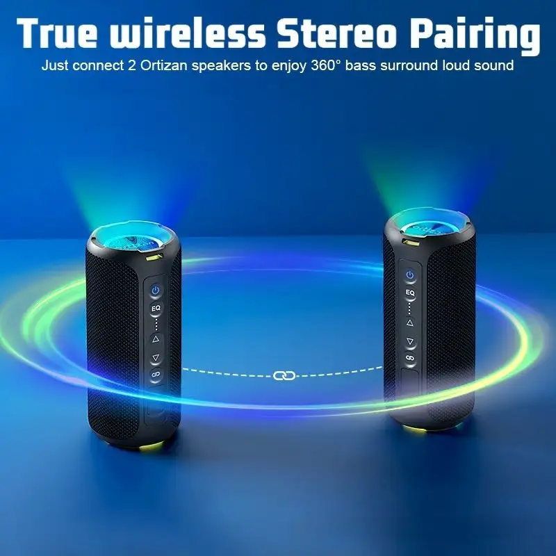Multi-sound Luminous 40W Wireless Bluetooth Fabric Speaker