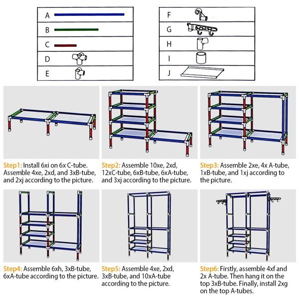 4-layer Shelf, Closet Organizer, Not Available For Weekend Shipments thumbnail 3
