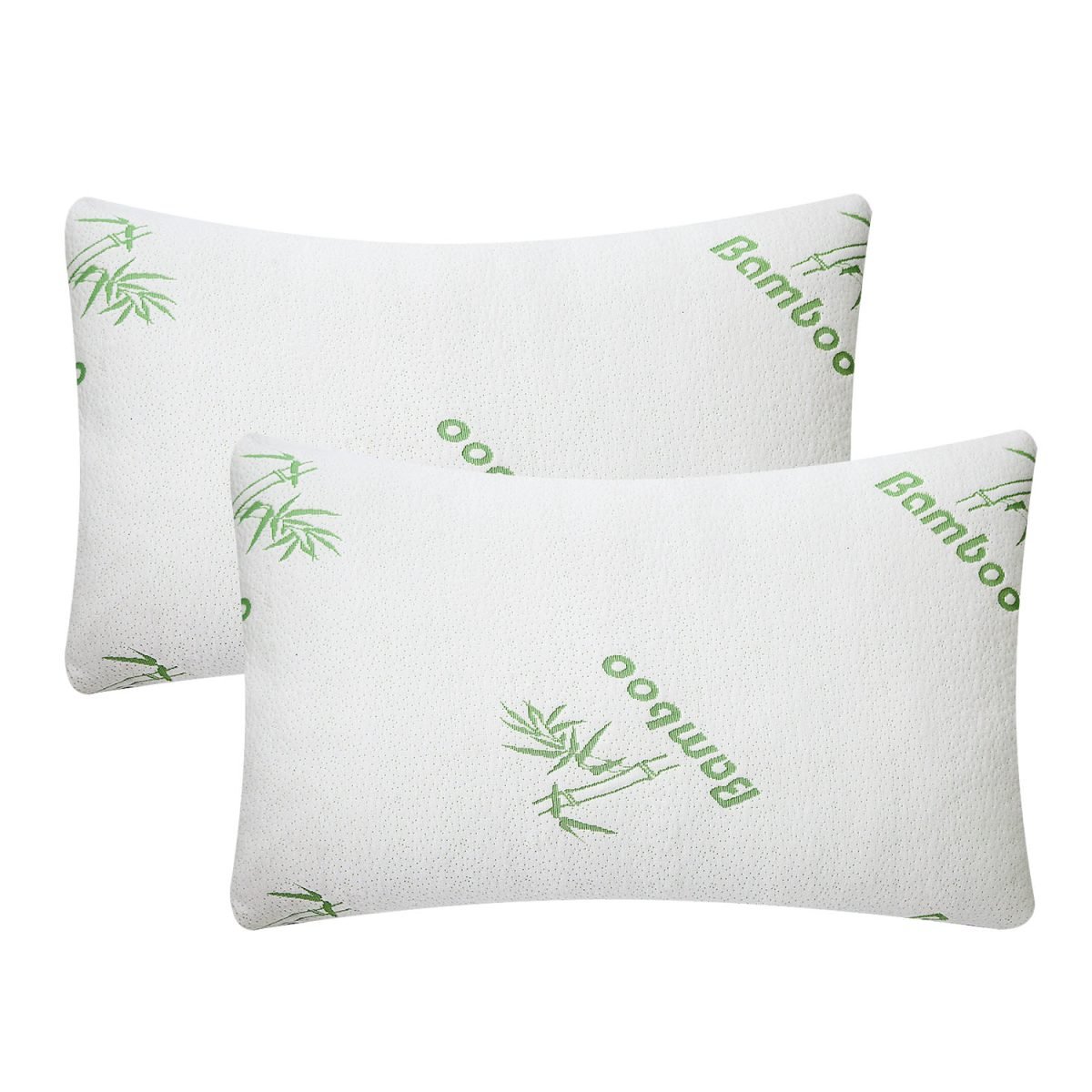 2Pcs Or 1Pcs Bamboo Memory Foam Pillow Hypoallergenic Bed Pillow For Head Neck Rest Sleeping Shredded Pillow Washable Cover Queen Size Pillow - Queen-1Pc thumbnail 3