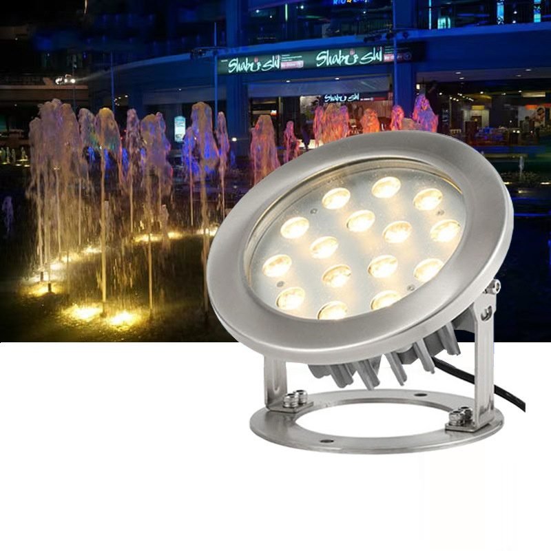Led Outdoor Fountain Swimming Pool Underwater Lamp - 6W Warm Light DC12V thumbnail 2