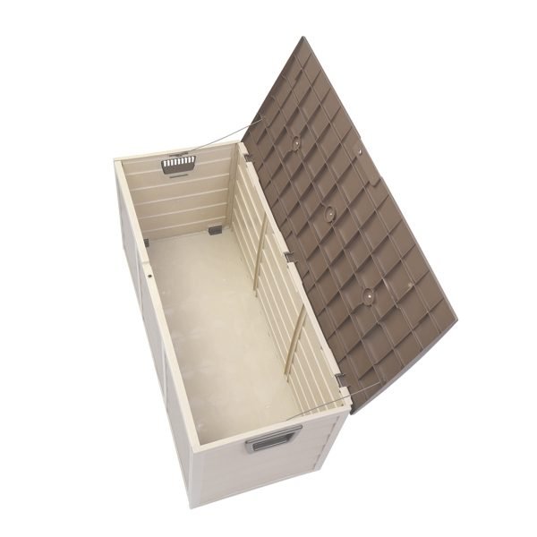 75gal 130lb Brown Plastic Patio Storage Box thumbnail 4