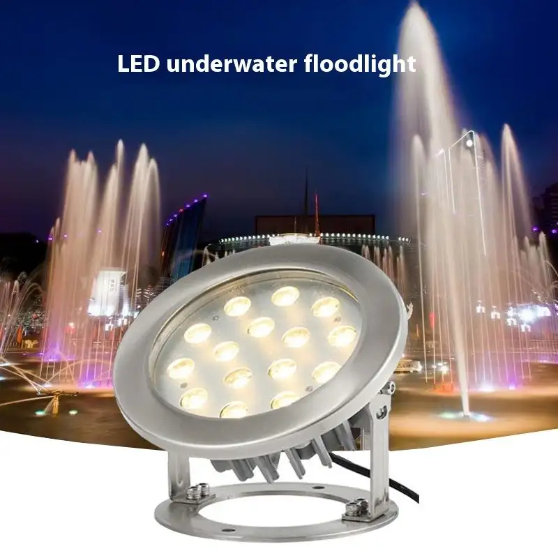 Led Outdoor Fountain Swimming Pool Underwater Lamp - 6W Warm Light DC12V