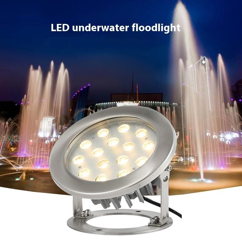 Led Outdoor Fountain Swimming Pool Underwater Lamp - 6W Warm Light DC12V
