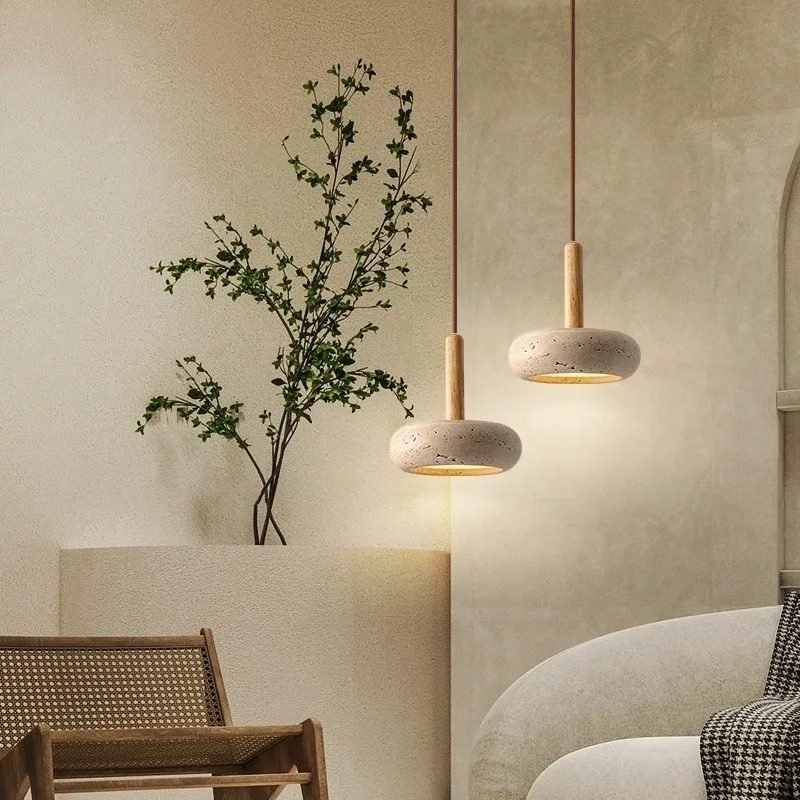 Huangdongshi Small Droplight Nordic Retro Bar Three-head Dining Room Bedroom Bedside Lamps thumbnail 3