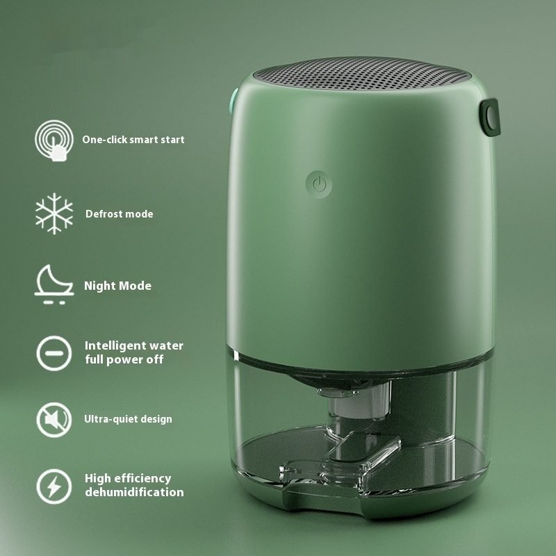 Bedroom Small Dry Air Purification Dehumidifier - Green-US