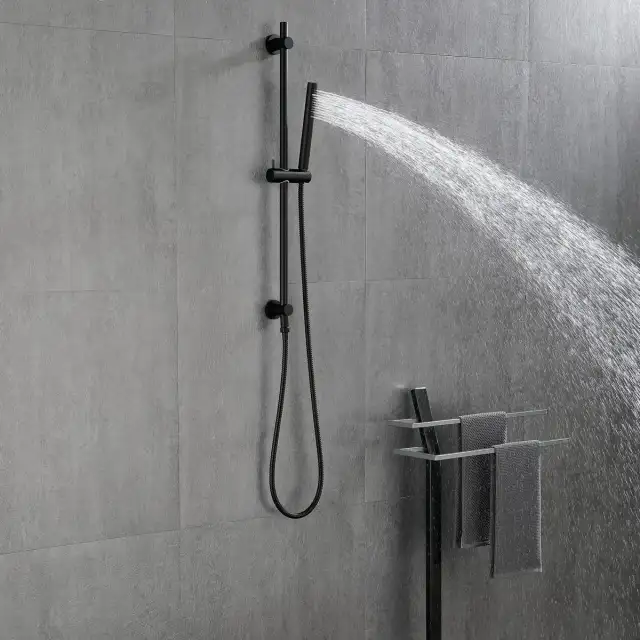 Environmentally Friendly Handheld Showerhead With 28 Inch Slide Bar And 59 Inch Hose