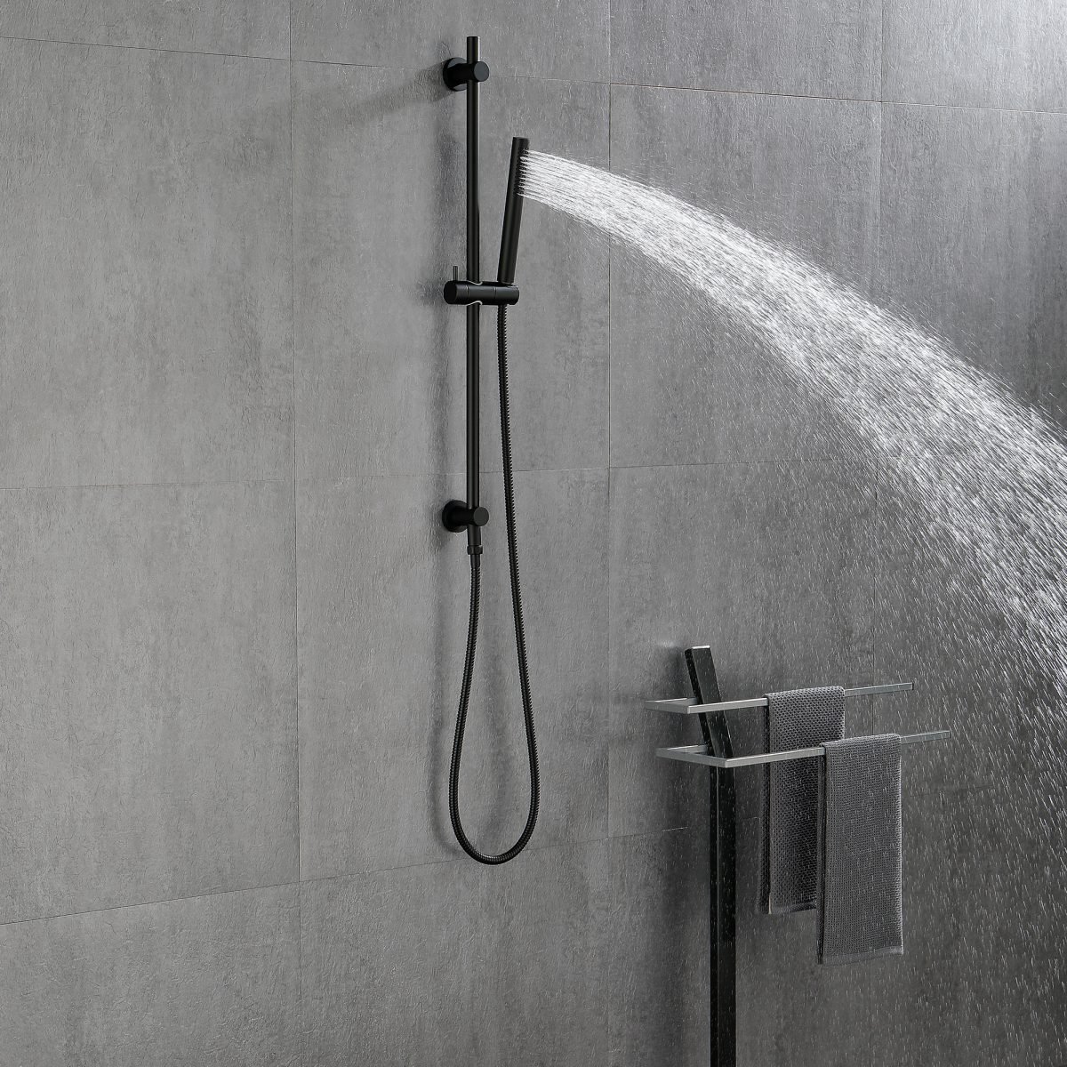 Environmentally Friendly Handheld Showerhead With 28 Inch Slide Bar And 59 Inch Hose