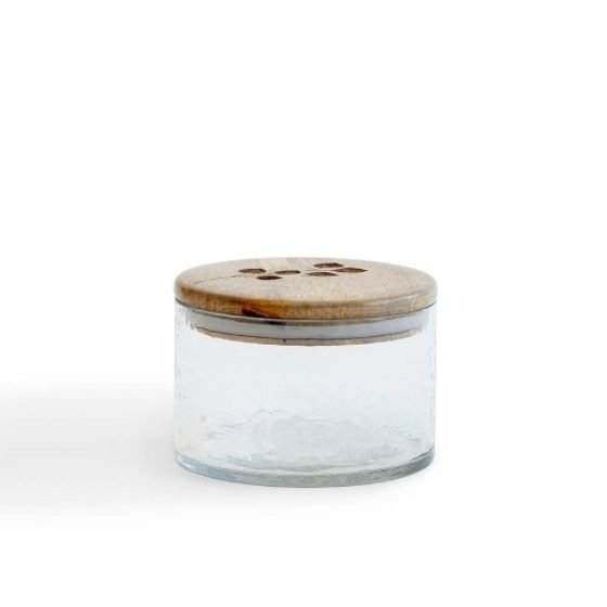 Leafy Twig Glass Jar Container With Wooden Lid-700 Ml thumbnail 4