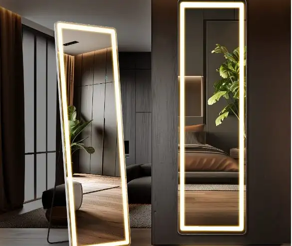 3 Color LED Lighting Mirror - Rectangle