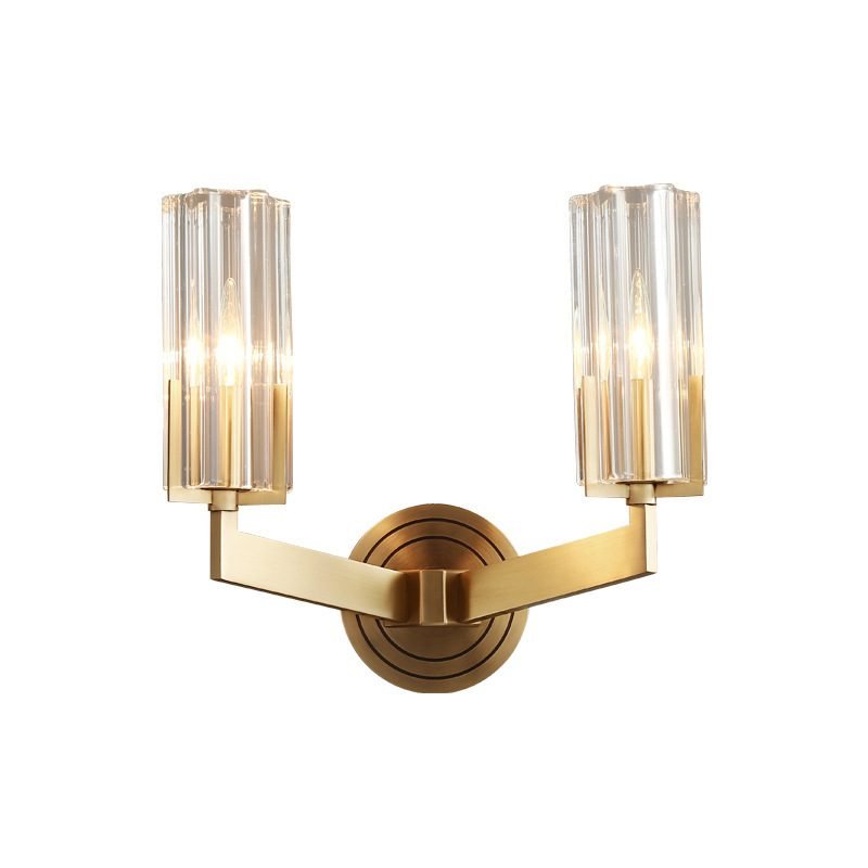 Light Luxury Copper Wall Lamp Bedroom Bedside Lamp Modern Minimalist - E14 Tricolor Light-Single Head thumbnail 4