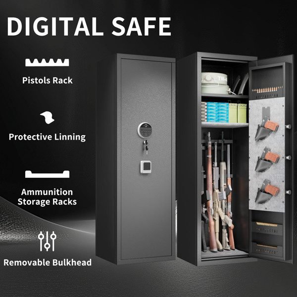 Household Detachable Partition Fingerprint Electronic Safe thumbnail 4