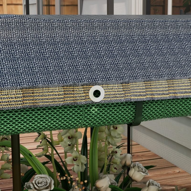 Galvanized Steel Planter Box With Crop Cage And Shade Cloth, Raised Garden Bed For Flowers, Veggies And Herbs, Gray thumbnail 4
