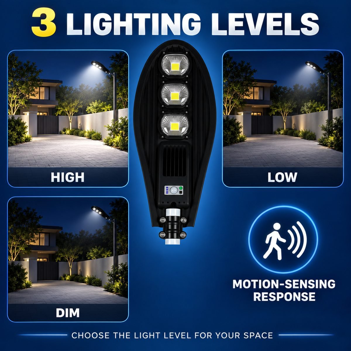 Solar Powered Rechargeable Motion Sensor Waterproof Garden Light W737D For Yard Decoration LED Landscape Lighting thumbnail 3