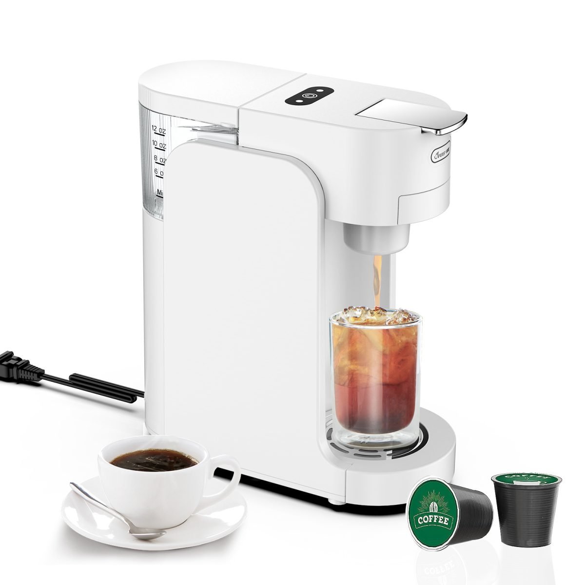 Capsule Coffee Machine Household Mini Small Automatic Multi-function - Black-US thumbnail 3