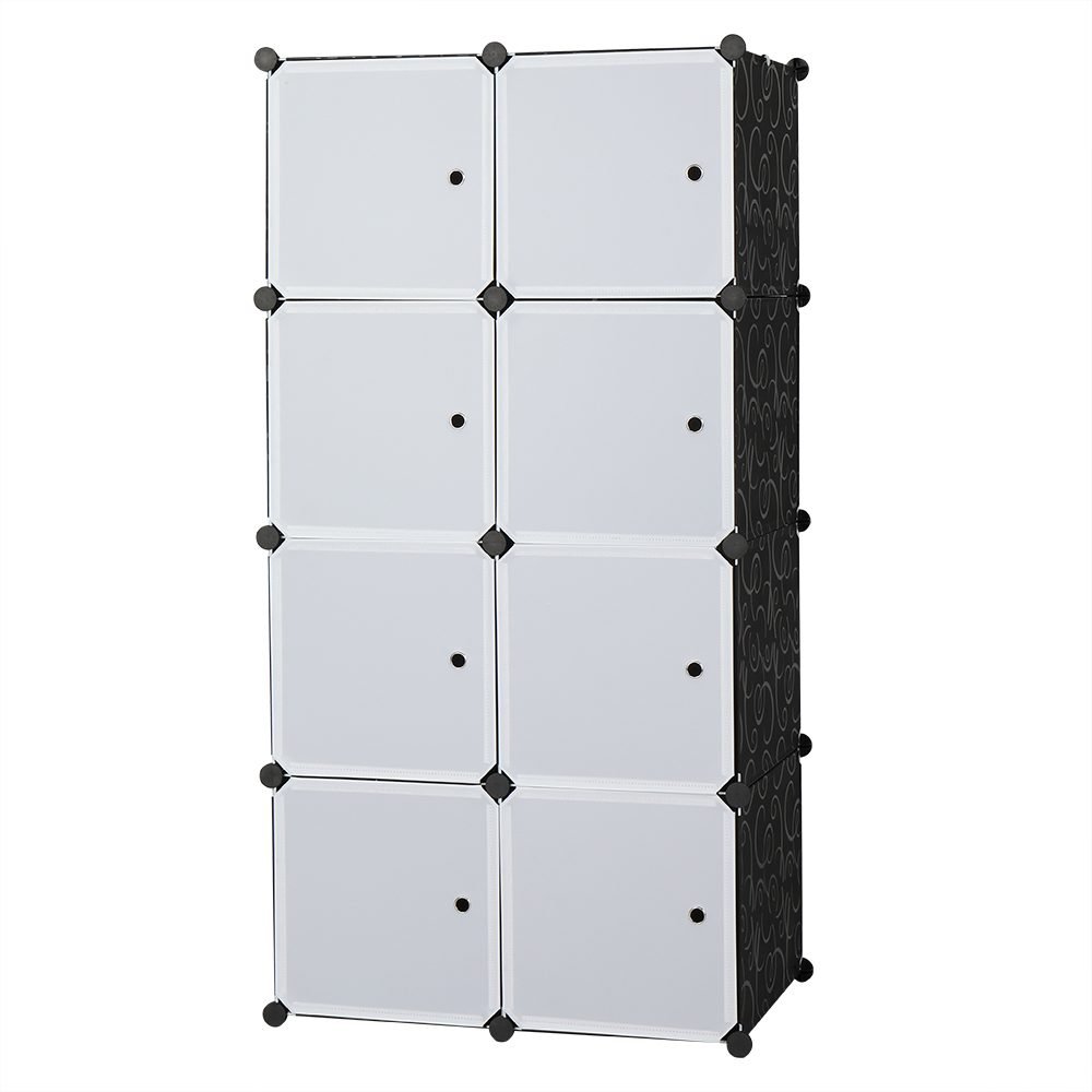 Freely Assemble DIY Style Rubik's Cube Wardrobe, Deepened 4 Layers And 8 Grids, 72x47x142cm thumbnail 1
