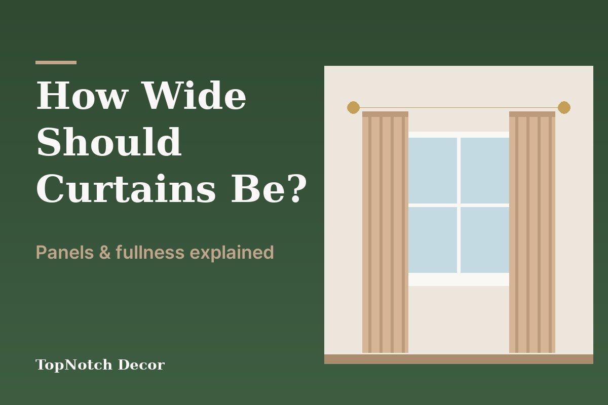 How Wide Should Curtains Be? Panels & Fullness Explained