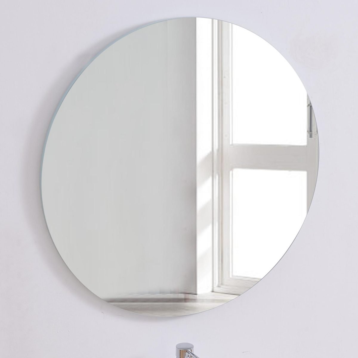 80cm Bathroom Mirror, Round Mirror, Wall Mount thumbnail 4
